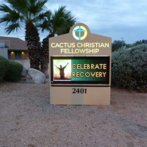 Monument Sign - Cactus Christian Fellowship